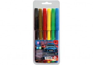 Фломастеры Racing, 6 цветов COOLFORSCHOOL CF15221