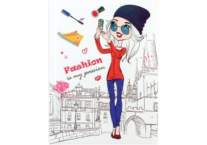 Блокнот "Fashion" А5, шитво на нитку, 80 аркушів, повнокольорова обкладинка, асорті COOLFORSCHOOL CF21211