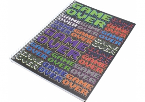 Блокнот "Pixel: Game Over" А5 (150х200), пластикова обкладинка, спіраль, 60 арк., клітинка COOLFORSCHOOL CF21213-06