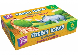 Фарба гуашева Fresh Ideas, 6 кольорів (по 10 мл) COOLFORSCHOOL CF60180