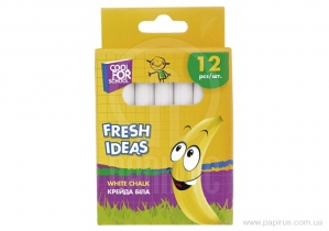 Крейда шкільна біла Fresh Ideas, 12 шт. COOLFORSCHOOL CF60701
