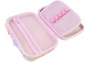 Пенал на 1 отделение с плюшем и аппликацией COOLFORSCHOOL CF6549-blue CF6549-light