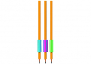 Трикутна гумка-грип для олівця Stripy, кольори асорті COOLFORSCHOOL CF81765
