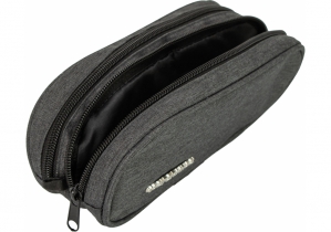 Пенал м'який, 2 блискавки, темно-сірий COOLFORSCHOOL CF85397-56