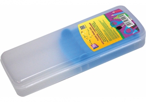Пенал пластиковий із застібкою (синій тримач), 8011 COOLFORSCHOOL CF85556