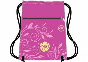 Сумка для обуви на два отделения с расширением "Flowers" COOLFORSCHOOL CF85728