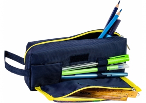 Пенал на 2 відділення на блискавках, синій COOLFORSCHOOL CF86987
