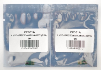 Чіп для картриджа cf361a для HP clj m553/552/577 Cyan 5k CHIP-HP-M553-C