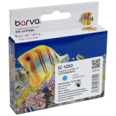 Картридж сумісний Epson T1282 (C13T12824011/C13T12824012) 260 арк, блакитний Barva (IC-1282) CI-BAR-EPS-T1282-C