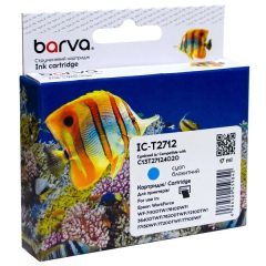 Картридж сумісний Epson 27XL/T2712 (C13T27124020) 1100 арк, блакитний Barva (IC-T2712) CI-BAR-EPS-T2712-C