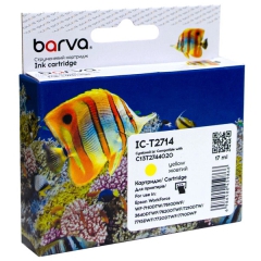 Картридж сумісний Epson 27XL/T2714 (C13T27144020) 1100 арк, жовтий Barva (IC-T2714) CI-BAR-EPS-T2714-Y