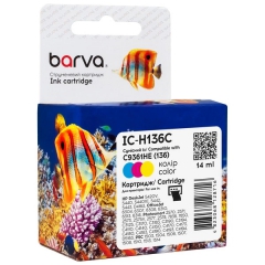 Картридж сумісний HP 136 (C9361HE) 220 арк, триколірний Barva (IC-H136C) CI-BAR-HP-C9361HE-C