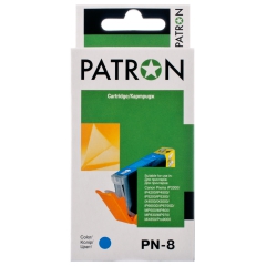Картридж сумісний Canon cli-8c (0621b024) 13 мл, блакитний Patron (pn-8c) CI-CAN-CLI-8-C1-PN
