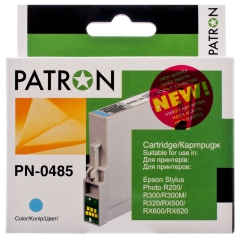 Картридж совместимый Epson t0485 (c13t04854010) 460 стр, светло-голубой Patron (pn-0485) CI-EPS-T048540-LC-PN