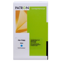 Картридж сумісний Epson t7892 xxl (c13t789240) 2.9k арк, блакитний Patron (pn-t7892) CI-EPS-T7892-C-PN