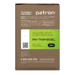 Тонер-картридж сумісний Brother tn-3430 green label Patron (pn-tn3430gl) CT-BRO-TN-3430-PN-GL