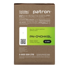 Картридж сумісний Canon 040 h green label, чорний Patron (pn-040hkgl) CT-CAN-040H-B-PN-GL