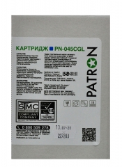 Картридж сумісний Canon 045 блакитний green label Patron (pn-045cgl) CT-CAN-045-C-PN-GL
