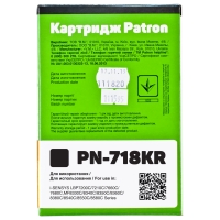 Картридж Canon 718 (pn-718kr) Black Patron extra CT-CAN-718-B-PN-R