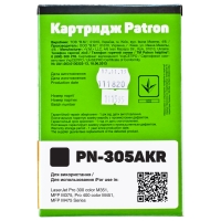 Картридж HP clj ce410a (pn-305akr) Black Patron extra CT-HP-CE410A-B-PN-R