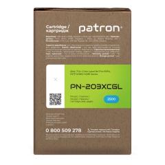 Картридж сумісний HP 203x (cf541x) блакитний green label Patron (pn-203xcgl) CT-HP-CF541X-C-PN-GL