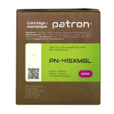 Картридж сумісний HP 415X (W2033X) Green Label, пурпуровий Patron (PN-415XMGL) CT-HP-W2033X-M-PN-GL