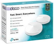 Маршрутизатор TP-LINK DECO M9 plus 2PK AC2200 2xGE LAN/WAN 1xUSB 2.0 MU-MIMO Zigbee MESH 3-band DECO-M9-PLUS-2-PACK