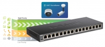Коммутатор D-Link DGS-1016S/E 16xGE, Неуправляемый