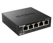 Коммутатор D-Link DGS-105/E 5xGE, Неуправлямый