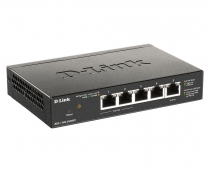 Комутатор D-Link DGS-1100-05PD 5xGE, (2xGE, 2xGE PoE, 1xGE PD), EasySmart DGS-1100-05PDV2
