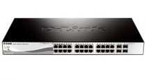 Коммутатор D-Link DGS-1210-28P 24xGE PoE, 4xGE/SFP, 193Вт, WebSmart