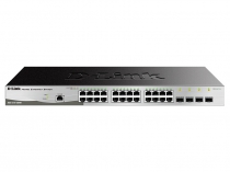 Комутатор D-Link DGS-1210-28/F 24xGE, 4xGE/SFP, WebSmart