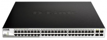 Коммутатор D-Link DGS-1210-52MPP 48xGE PoE, 4xSFP, 740Вт, WebSmart