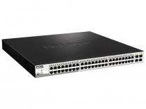 Коммутатор D-Link DGS-1210-52MPP 48xGE PoE, 4xSFP, 740Вт, WebSmart
