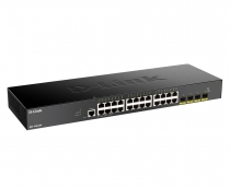 Коммутатор D-Link DGS-1250-28X 24xGE, 4xSFP+, WebSmart
