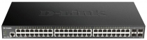Коммутатор D-Link DGS-1250-52X 48xGE, 4xSFP+, Smart