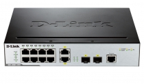 Коммутатор D-Link DGS-3000-10TC 8xGE, 2xGE/SFP, L2