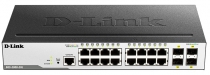 Коммутатор D-Link DGS-3000-20L 16xGE, 4xSFP, L2