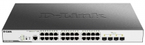 Комутатор D-Link DGS-3000-28X 24xGE, 4xSFP+, L2
