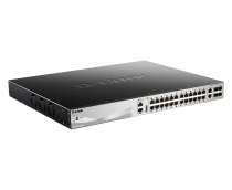 Коммутатор D-Link DGS-3130-30PS 24xGE PoE, 2x10GE, 4xSFP+, L3