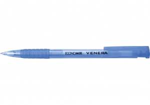 Ручка шариковая автомат. ECONOMIX VENERA 0,5 мм. Корпус ассорти, пишет синим E10105-25