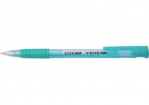 Ручка шариковая автомат. ECONOMIX VENERA 0,5 мм. Корпус ассорти, пишет синим E10105-25
