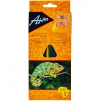 Олівці кольорові пластикові "Animal World", 12 кольорів ECONOMIX E11515