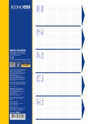 Роздільник аркушів А4 Economix, пластик, 5 розділів, кольоровий E30801