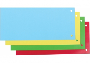 Роздільник аркушів 240*105мм Economix, картон, кольоровий, 100 шт. E30809