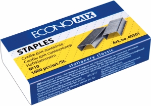 Скоби №10 Economiх, 1000 шт. ECONOMIX E40301