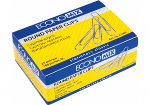 Скріпка 25 мм кругла Economix, 100шт. E41002