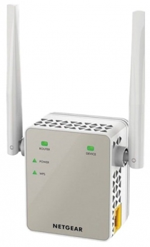 Розширювач WiFi-покриття NETGEAR EX6120 AC1200, 1xFE LAN, 2x зовнішн. ант. EX6120-100PES