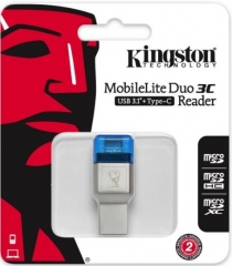 Кардридер Kingston USB 3.0 microSD USB Type A/C FCR-ML3C