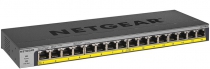Коммутатор NETGEAR GS116LP 16x1GE PoE+(76Вт), FlexPoE, неуправляемый GS116LP-100EUS